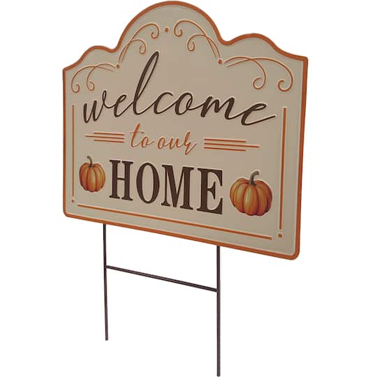 20" Welcome to Our Home Metal Yard Stake by Ashland®